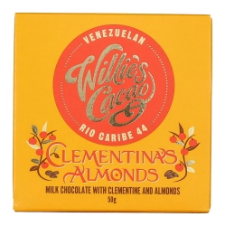 Willie's Cacao Mandarin mandulás tejcsokoládé 50g