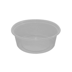Műanyag natúr kerektál/salátástál 500ml mikrózható 50db/csomag PP