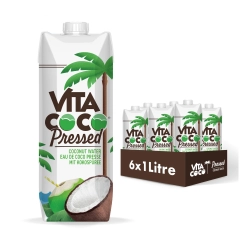 Vita Coco kókuszvíz (hozzáadott cukor nélkül, préselt kókusszal) 1l