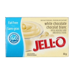 Jell-O Fehércsokoládé ízesítésű instant pudingpor 32g
