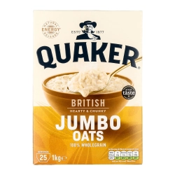 Quaker Jumbo Oats teljes kiőrlésű nagyszemű zabpehely 1kg