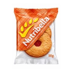Nutribella teljes kiőrlésű keksz sárgabarack-alma öntettel 50g