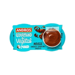 Andros So Good So Veggie kókusztej alapú csokoládés desszert 2x55g