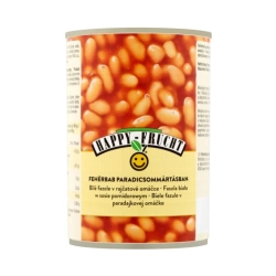 Happy Frucht fehérbab paradicsommártásban 400g