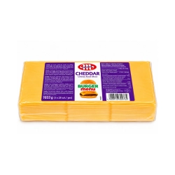 Ömlesztett vörös cheddar sajt szeletelt (84 szelet) 1,033kg