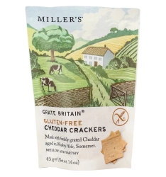 Millers cheddar sajtos kréker (gluténmentes) 45g