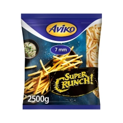 Aviko Super Crunch 7mm hasábburgonya ropogós bevonattal gyorsfagyasztott 2500g
