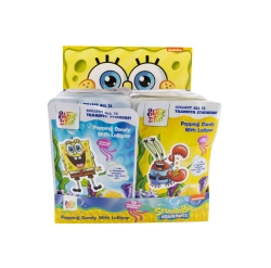 Sponge Bob pattogó cukorka nyalókával 15g/36db