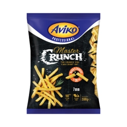 Aviko MasterCrunch 7 mm hasábburgonya extra ropogós bevonattal gyorsfagyasztott 2500g