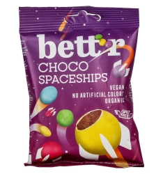 Bett'r Bio Csokis Űrhajók Színes Drazsék 70g
