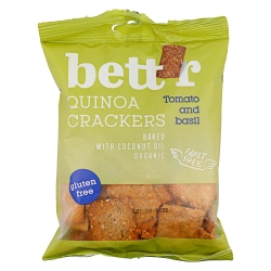Bett'r Organic quinoa kréker paradicsomos-bazsalikomos 100g