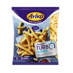Aviko Premium Turbo hullámos hasábburgonya gyorsfagyasztott 2500g