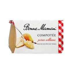 Bonne Maman vilmoskörte püré tonkababbal 2x130g