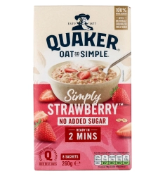 Quaker Oat So Simple instant epres zabkása  édesítőszerrel 260g