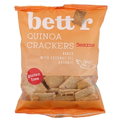 Bett'r Organic quinoa kréker szezámmaggal 100g