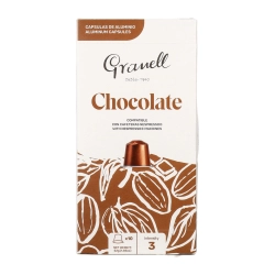 Granell Cafes csokoládé ízesítésű, természetes pörkölésű őrölt kávé 10db 52g