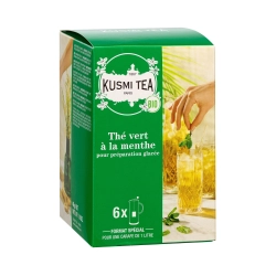 Kusmi fodormentával ízesített zöld tea 6 filter 48g