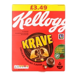 Kellogg's Krave Gabonapárnák csokoládés-mogyorós ízű töltelékkel 410g