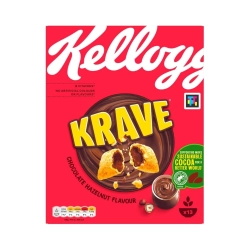 Kellogg's Krave Gabonapárnák csokoládés-mogyorós ízű töltelékkel 410g