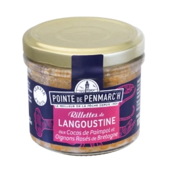 Pointe de Penmarc'h languszta rillette Paimpol babbal és hagymával 100g