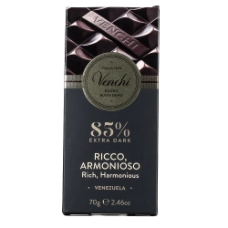 Venchi Ricco Armonioso Venezuelea 85% étcsokoládé 70g