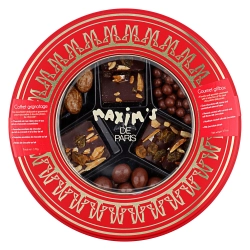 Maxim's Csokoládé és bonbon válogatás ablakos fémdobozban 170g