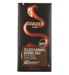 Cluizel Lait Caramel beurre salé sós karamellás tejcsokoládé 100g