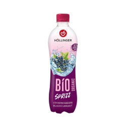 Höllinger feketeribizlis szénsavas bio üdítőital 0,5l