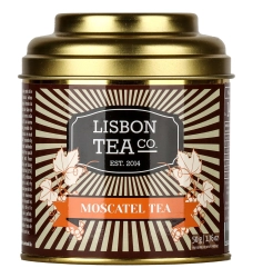 Lisbon tea muskotályos bor ízesítésű szálas fekete tea 50g
