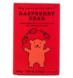Artisan Biscuit Bear málnás keksz 100g