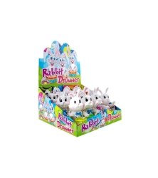 Rabbit Drummer felhúzható játék cukorkával 3g/12db