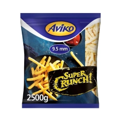 Aviko Super Crunch 9,5mm hasábburgonya ropogós bevonattal gyorsfagyasztott 2500g