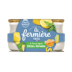 La Fermiére citrom-verbéna joghurt  2x140g
