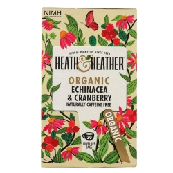 Heath & Heather echinacea és vörösáfonya tea 20 filter 40g