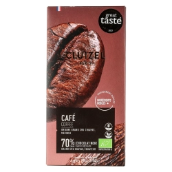 Cluizel kávés étcsokoládé 70g