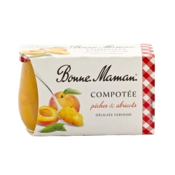 Bonne Maman őszibarack-sárgabarack gyümölcspüré 2x130g