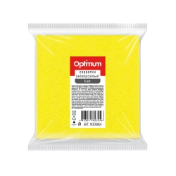 OPTIMUM Viszkóz kendő sárga 30x35cm 5db
