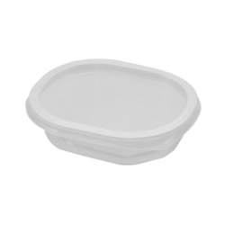 Oktogon salátás alj víztiszta 220 ml-es PP (50db/csomag)