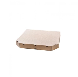 Pizzadoboz barna 45×45×4,5 4szögl. (50db/csomag)