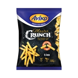 Aviko Master Crunch 9,5 mm hasábburgonya extra ropogós bevonattal gyorsfagyasztott 2500g