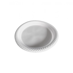 Műanyag kerek tányér újrahasználható PP 22cm 100db/csomag