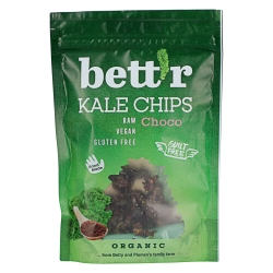 Bett'r Organic fodros kelkáposzta Bio chips csokoládés-mandulás 30g