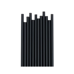 Bibo PLA szívószál fekete BIO  6,5*230mm (500db/csomag)