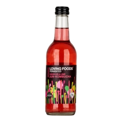 Loving Foods Hibiszkusz-lime jun-kombucha zöldtea ital 0,33l