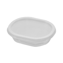 Oktogon salátás alj víztiszta 375 ml-es PP (50db/csomag)
