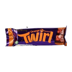 Cadbury Twirl Narancs ízesítésű tejcsokoládé rudak 2db 43g