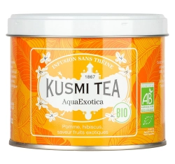 Kusmi AquaExotica szálas gyümölcstea trópusi gyümölcsökkel 100 g