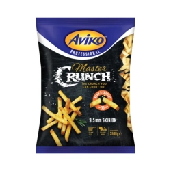 Aviko Master Crunch 9,5mm skin on (héjas) hasábburgonya extra ropogós bevonattal gyfagyasztott 2500g