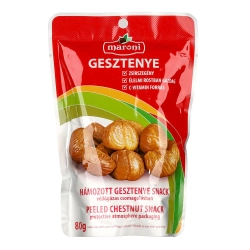 Maroni hámozott gesztenye snack védőgázas csomagolásban 80g
