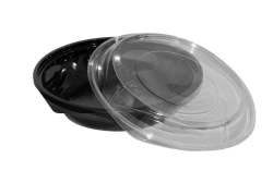 Tégelytető HOTFORM fekete 400 ml-hez PET